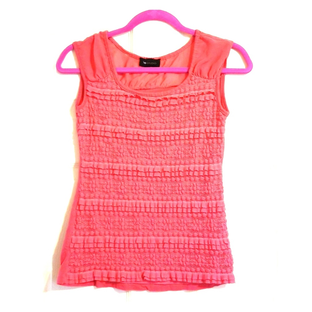 Pink AB studio textured top